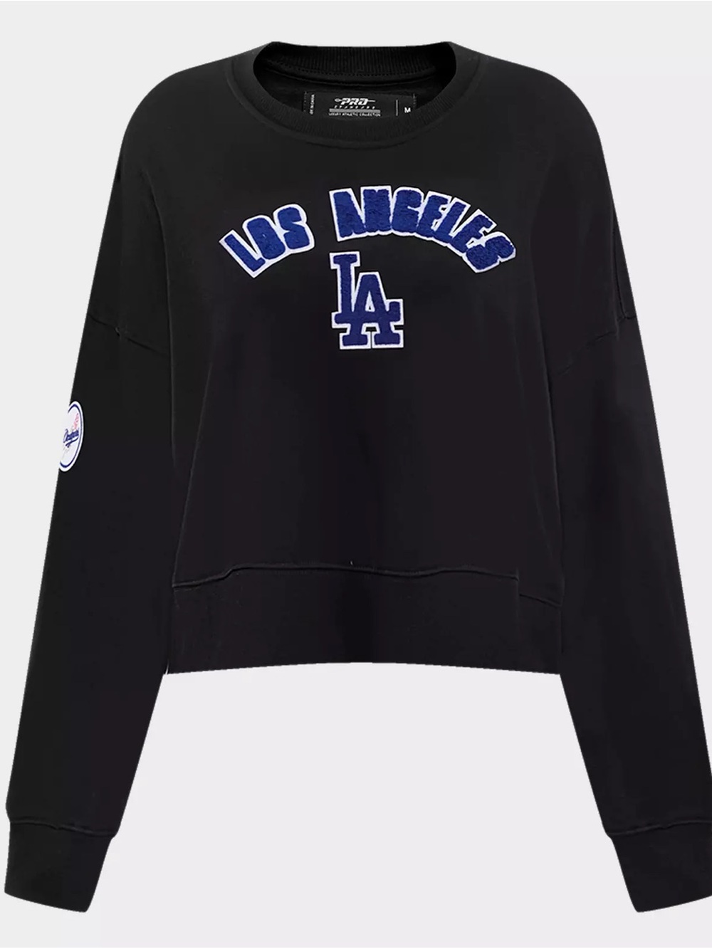Dodgers Black Cropped Sweatshirt